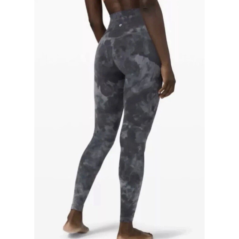 Lululemon Align High-Rise Pant 28" Size 14 Diamond Dye Graphite Grey LW5ELPS